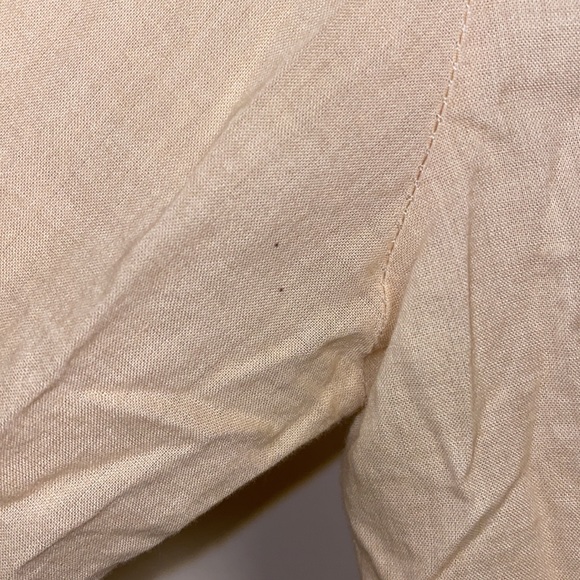 Tommy Jeans SP Beige Half Button Up Blouse - Picture 9 of 13